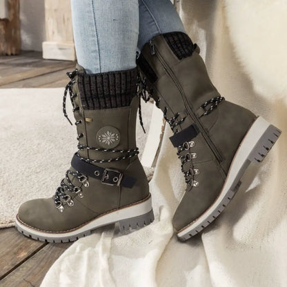 Waterdichte Winterlaarzen met Antislip Zool en Warme Voering
