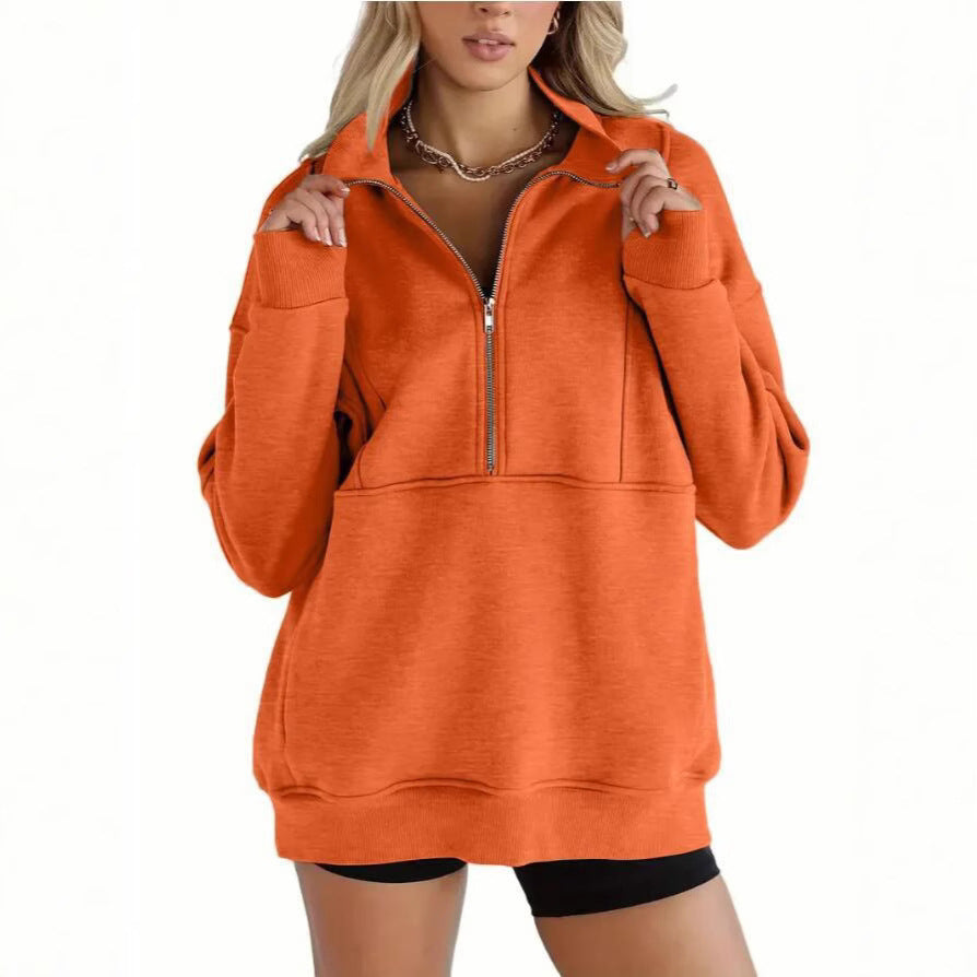 Dames Trui Oversized Warm met Kangoeroezak Comfortabel