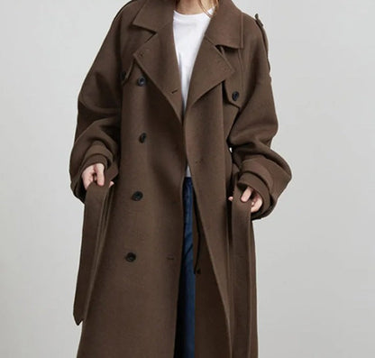 Dames Winterjas Lange Warme Overjas Trendy Boleo