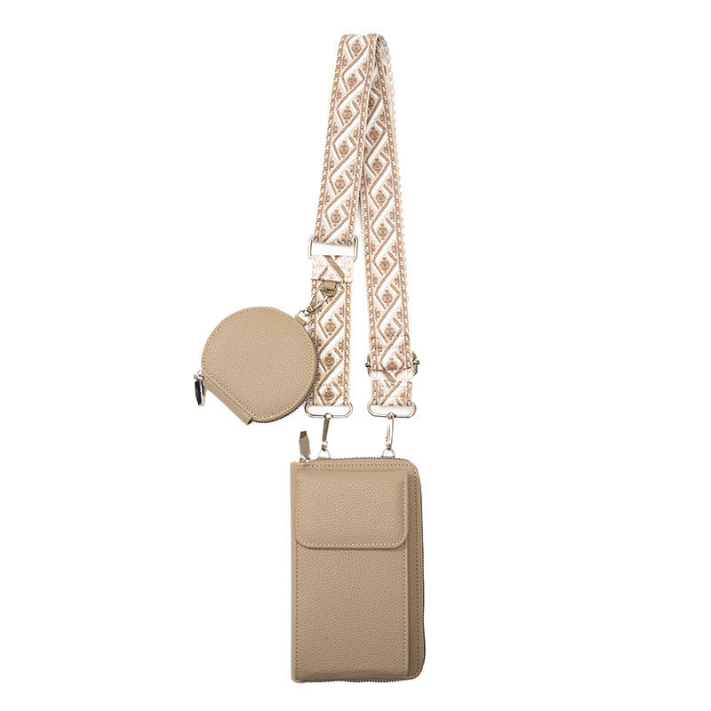 Dames Crossbody Tas met Telefoonvak en Stijlvolle Sluiting