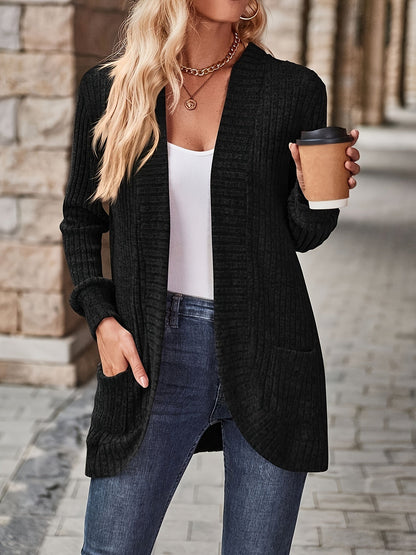 Dames Fleecevest Lange Mouwen Zacht Casual Design