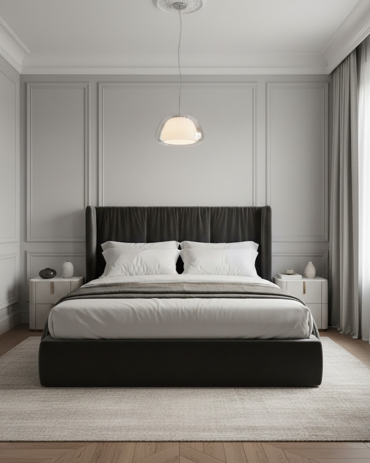 Luxe Glazen Hanglamp Met Mat En Transparant Glas In Minimalistisch Japandi Design