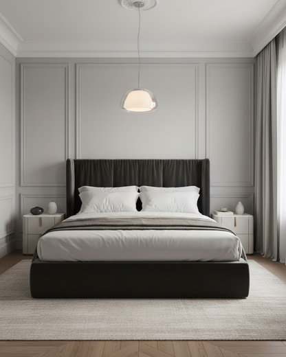 Luxe Glazen Hanglamp Met Mat En Transparant Glas In Minimalistisch Japandi Design
