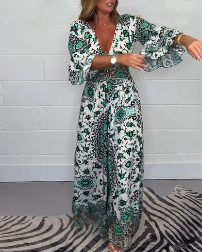 Vrouwelijke Jumpsuit Vintage Stijl