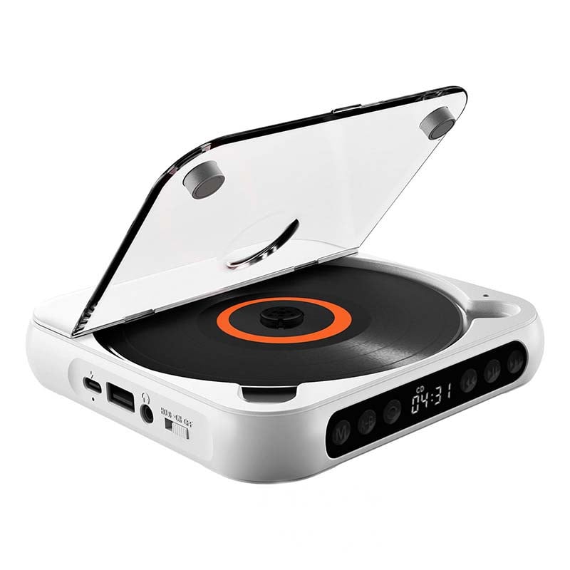 Draagbare CD Speler Met Bluetooth 5.3 Oplaadbare 2000mAh Batterij Type C USB MP3 CD-R CD-RW Ondersteuning Compact Design Met 3.5mm Aansluiting
