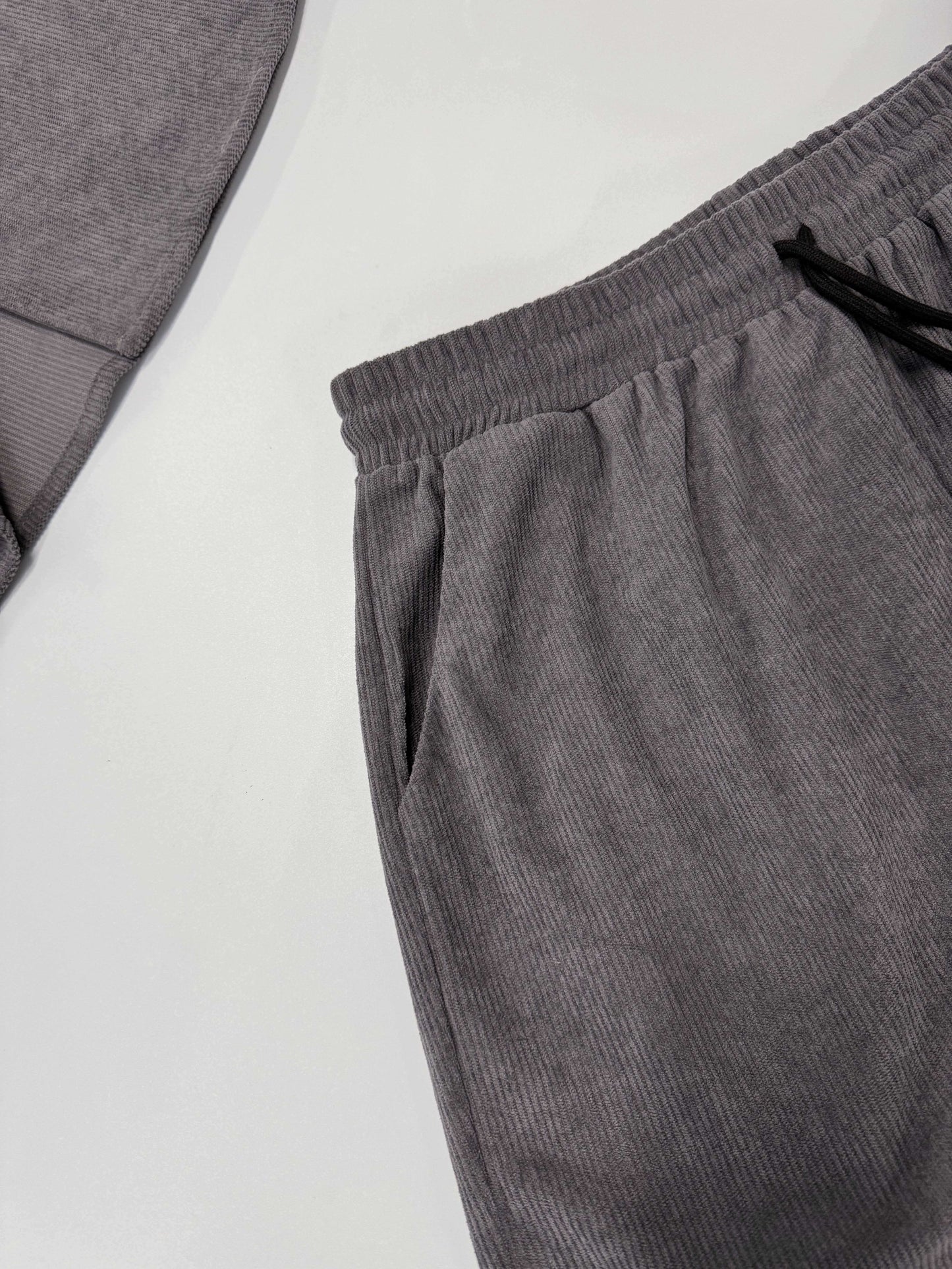 Korte Mouw Hemd Licht Rekbaar Zomer Effen Kleur Corduroy Casual