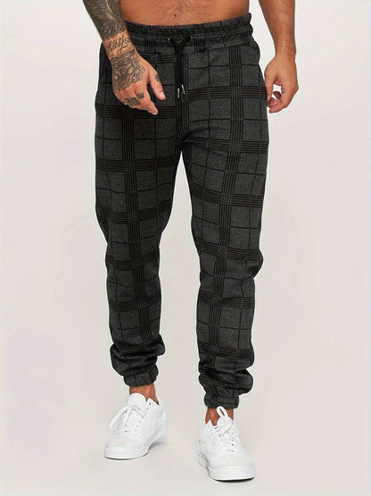 Herensportbroek Ruitpatroon Comfortabel Casual Dagelijks