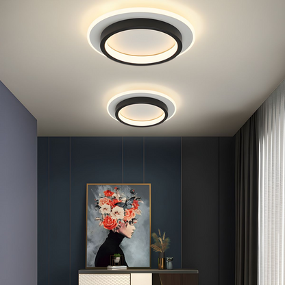Plafondlamp Rond LED Modern Halo Design Metaal Acryl Flush Mount