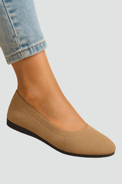 Comfortabele Gebreide Ballerina's voor Dames Met Flexibele Zool - StudioMarella