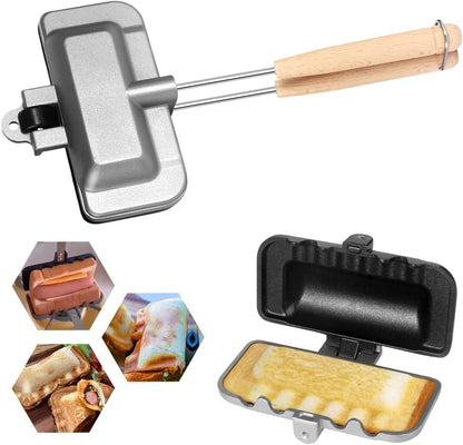 Dubbelzijdige Sandwichbakpan – Aluminium Antiaanbaklaag voor Snel Bakken – 30,5 cm