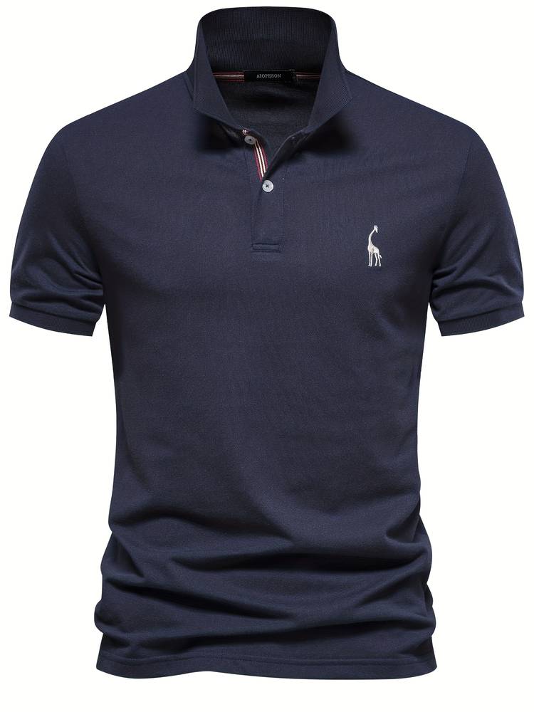 Poloshirt Slim Fit Klassiek met Korte Mouw