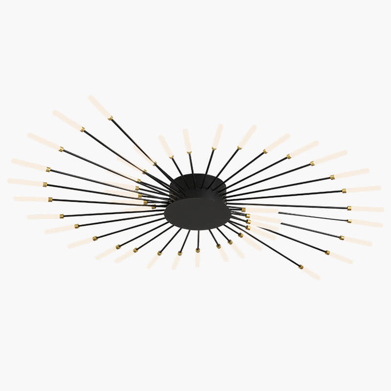 LED Plafondlamp Metaal 20-42 Lichtpunten Zwart Goud Woonkamer Eetkamer Stervorm Design Dimbaar Moderne Verlichting Grote Ruimtes