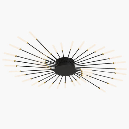 LED Plafondlamp Metaal 20-42 Lichtpunten Zwart Goud Woonkamer Eetkamer Stervorm Design Dimbaar Moderne Verlichting Grote Ruimtes
