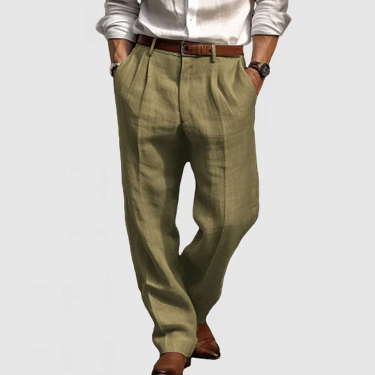 Heren Rechte Pantalon Lorénzo Stijlvol Zwart