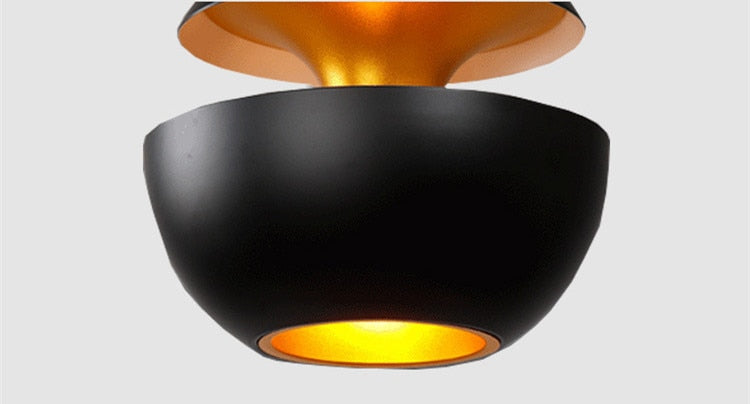 Elegante LED Plafondlamp Zwart-Wit Modern Design Rond Aluminium Eethoek Slaapkamer Woonkamer Warm Dimbaar Licht Scandinavisch Interieur Stijlvol