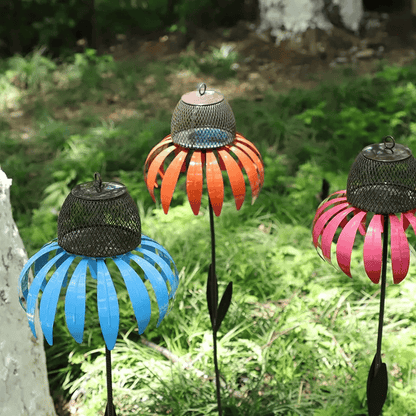 Decoratieve Vogelvoeder voor de Tuin – Metalen Vogelvoerhouder op Steker voor Buiten