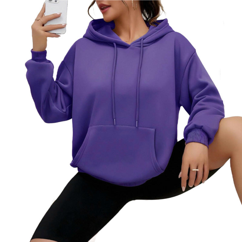 Dames Oversized Hoodie met Kangoeroezak Zacht Comfortabel