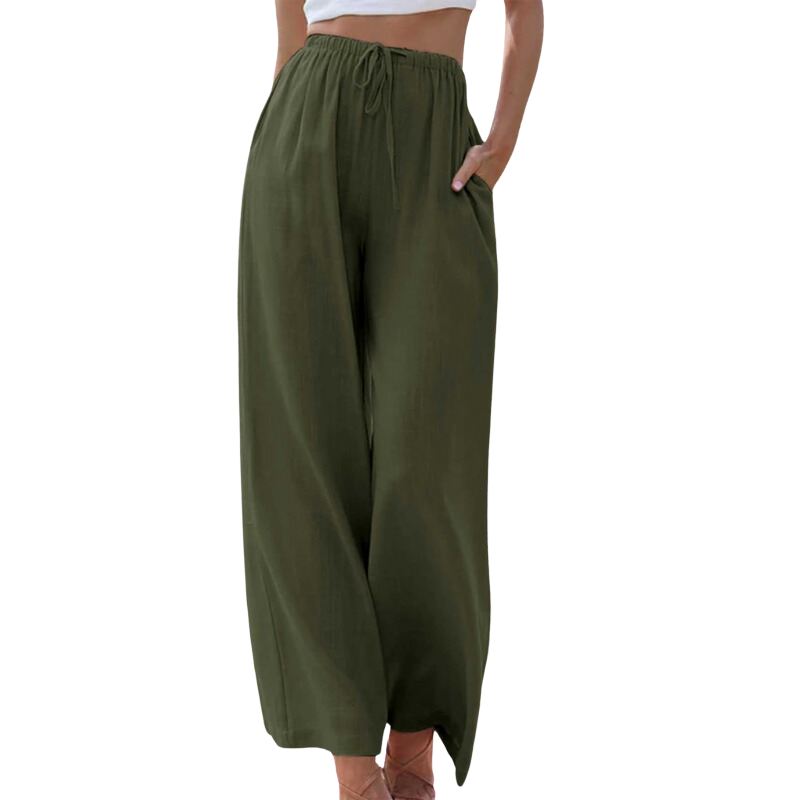 Linnen Broek Elegante Katoen Zomerkleding voor Dames