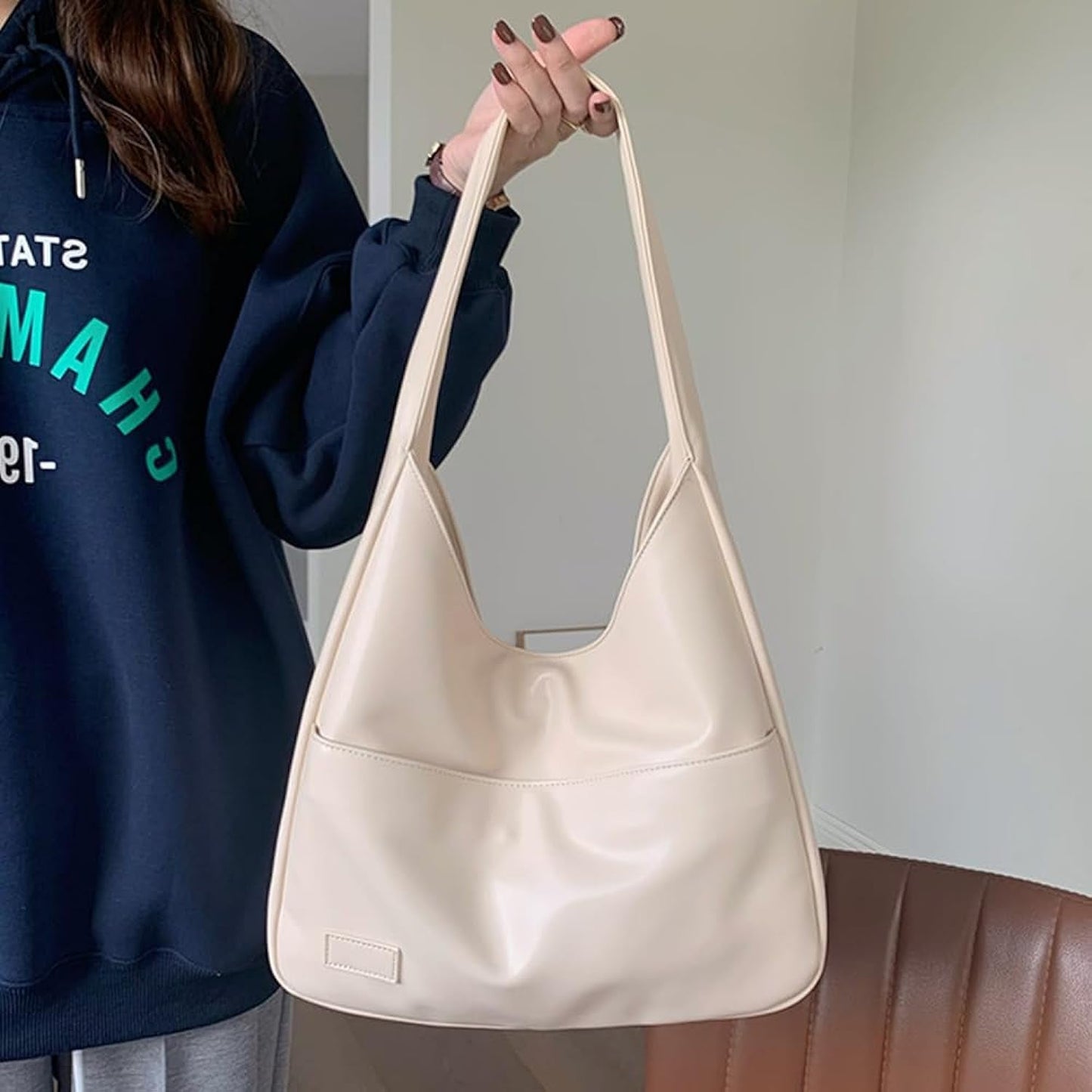 Leer Schoudertas voor Dames Maya Stijl