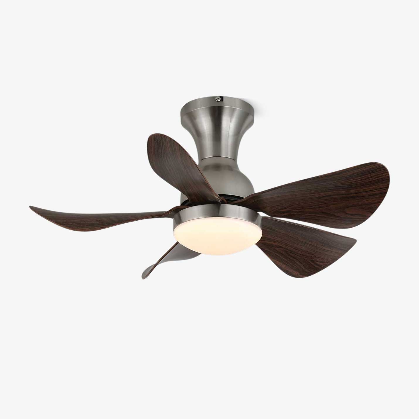 Plafondventilator Novaro Hout met Verlichting – Stille DC-Motor – Elegante Scandinavische Design