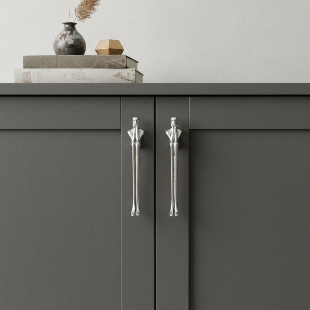 Minimalistische Kastgreep - Messing Zilver Roze - Scandinavisch Design Meubels