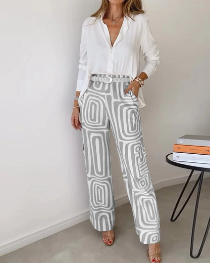 Dames Broeken Elegant Met Gratis Top