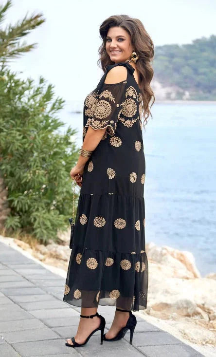 Bloemenjurk Vrouw Elegante Zomerjurk met Print