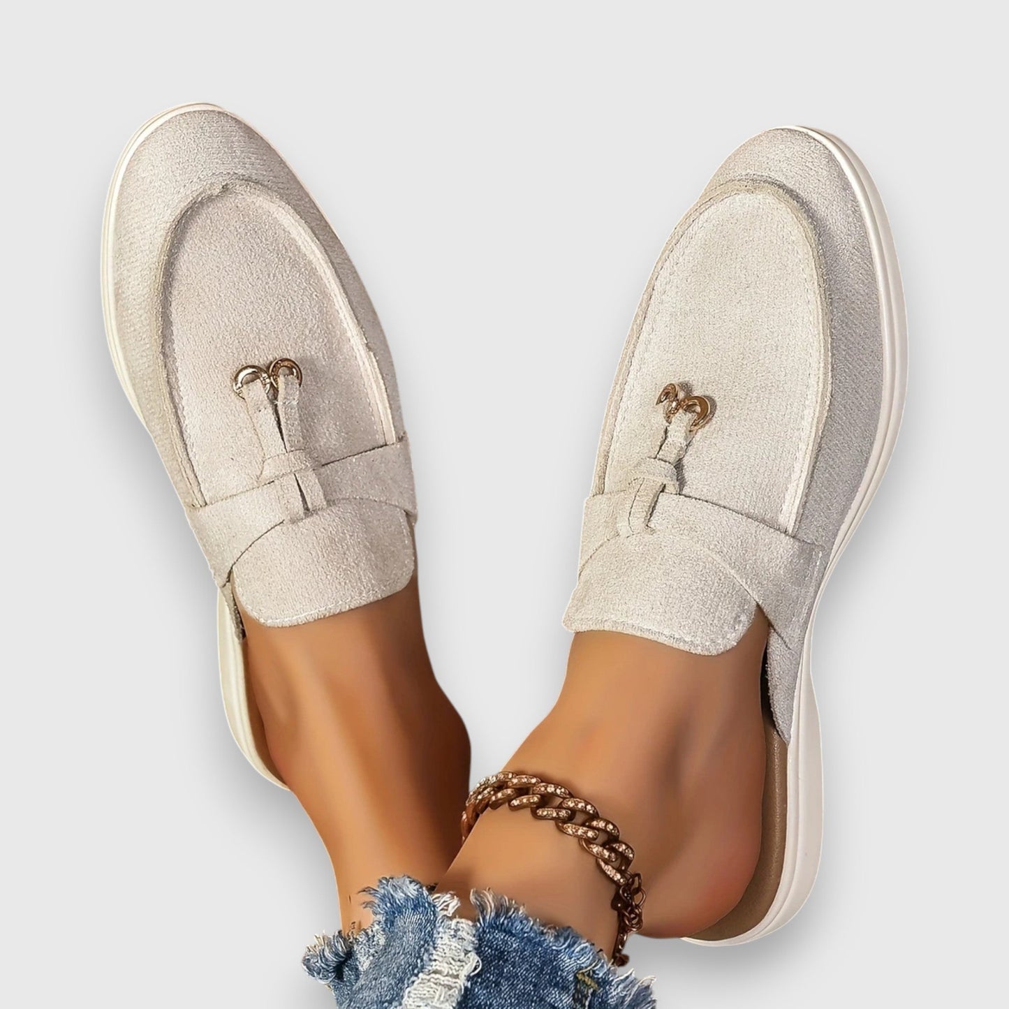 Dames Loafers Open Hak Comfortabele Pasvorm