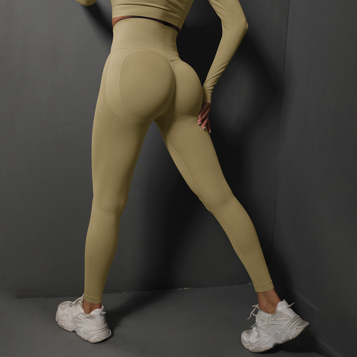 Dames Sportlegging Hoge Taille Elastisch Zwart -> Dames Elastische Sportlegging Hoge Taille Zwart