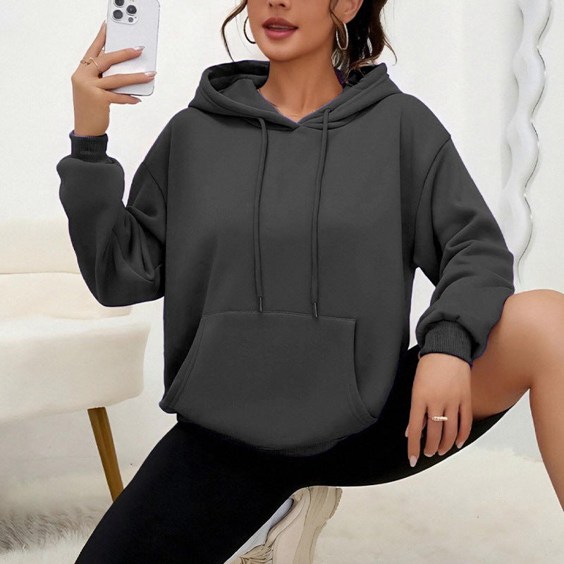 Dames Oversized Hoodie met Kangoeroezak Zacht Comfortabel