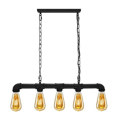 Hanglamp Industrieel Steampunk Waterpijp Koper Ijzer 110cm Vintage Plafondlamp Retro