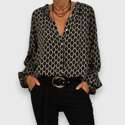 Dames Blouse Elegant Vrouwelijke Pasvorm - StudioMarella
