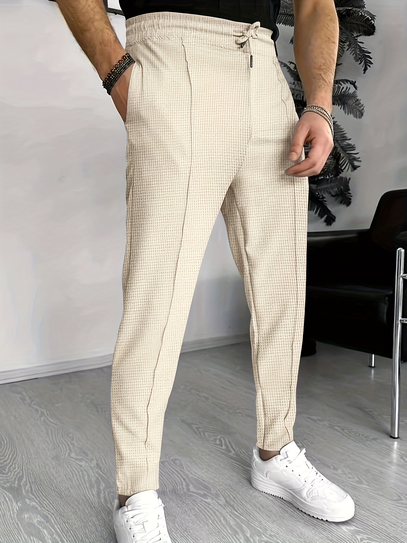 Heren Chino Broek Slim Fit Hoge Kwaliteit Stof