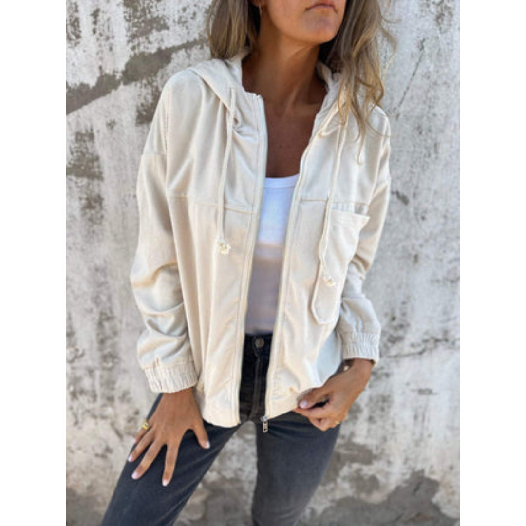 Dames Hoodie Sportieve Rits Trui Comfortabel - StudioMarella