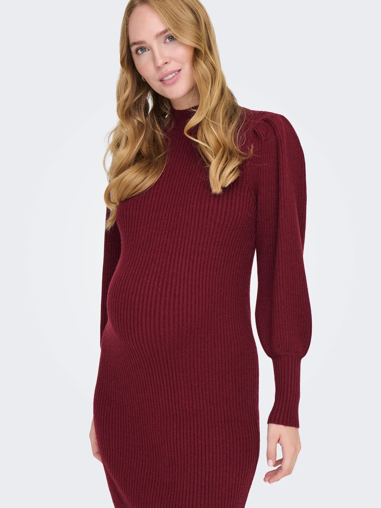 Zwangerschapsjurk Mini Damesjurk Hoge Hals Casual Stijl