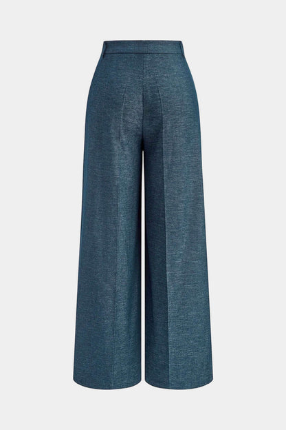 Dames Pantalon Asymmetrisch Met Strik Detail Stijlvol
