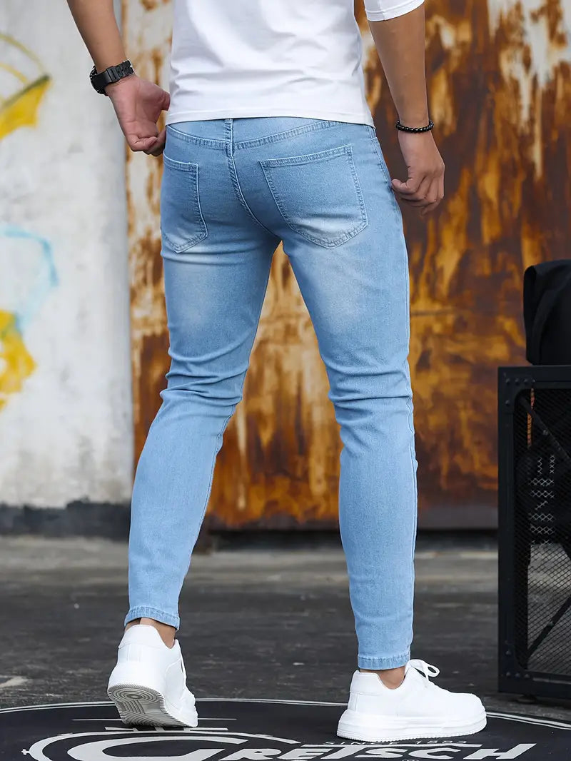 Heren Skinny Jeans Stretch Denim Comfortabel en Stylish