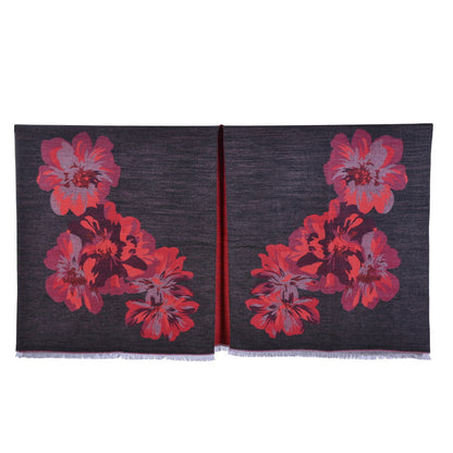 Dames Sjaal Bloemenprint Cape Stijl Levi's Blazer Look