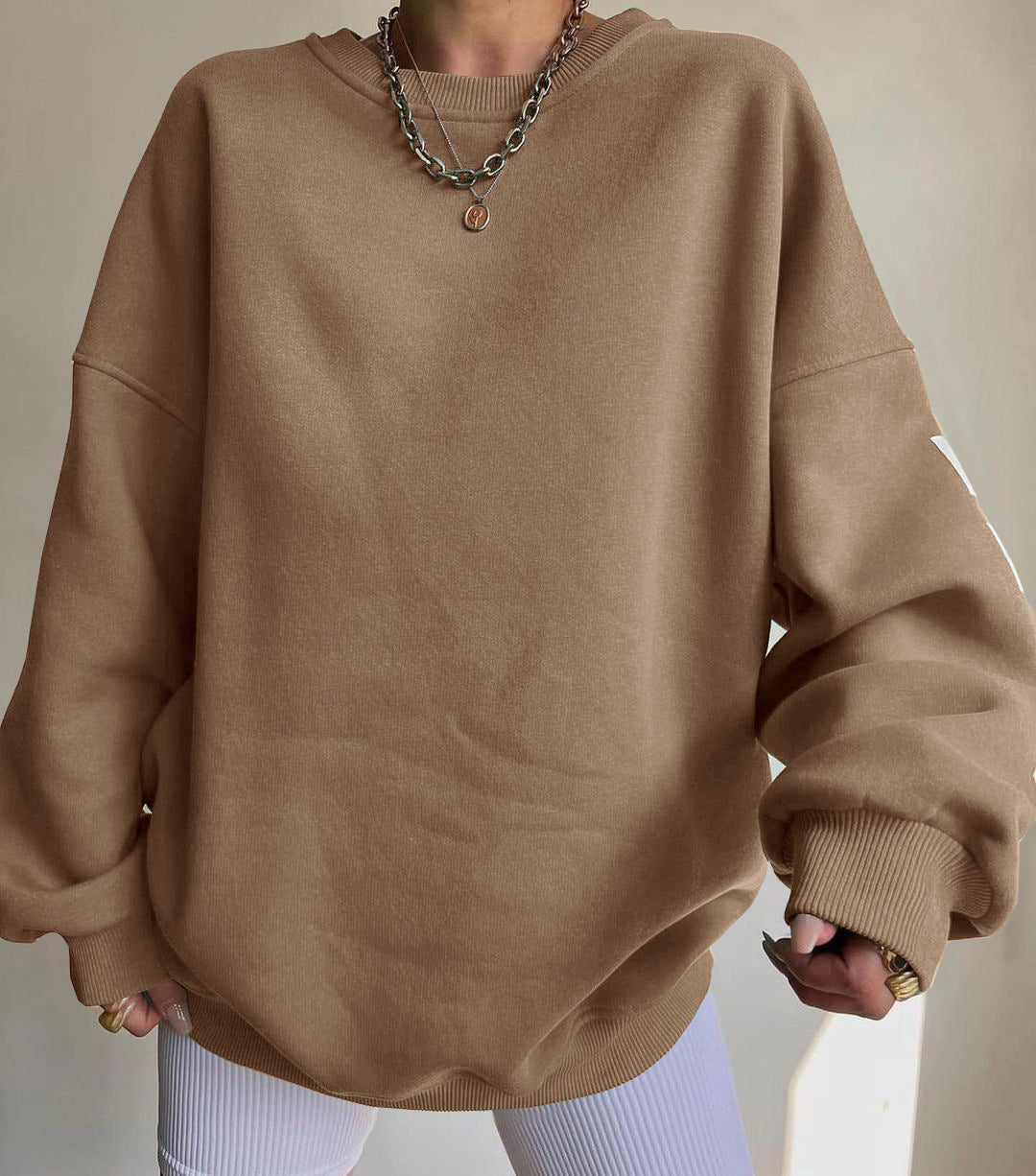 Dames Trui Oversized met Tekstprint voor elke Dag