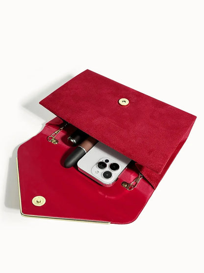 Fluwelen Clutch Avondtasje Suède Stijl Elegant