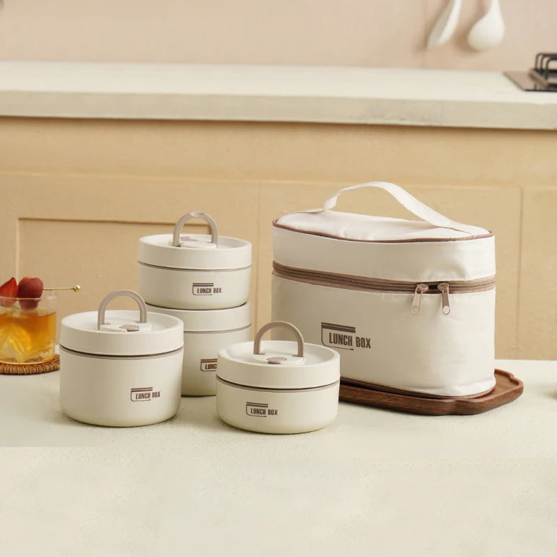 Geïsoleerde Lunchbox met Vacuümtechnologie – Houdt Eten Tot 4 Uur Warm – Lekvrij RVS Ontwerp – Ideaal voor School en Werk