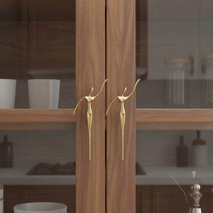Minimalistische Kastgreep - Messing Zilver Roze - Scandinavisch Design Meubels