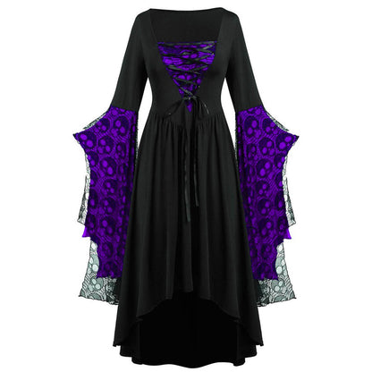 Dames Maxi Jurk Lang Met Kant Elegant