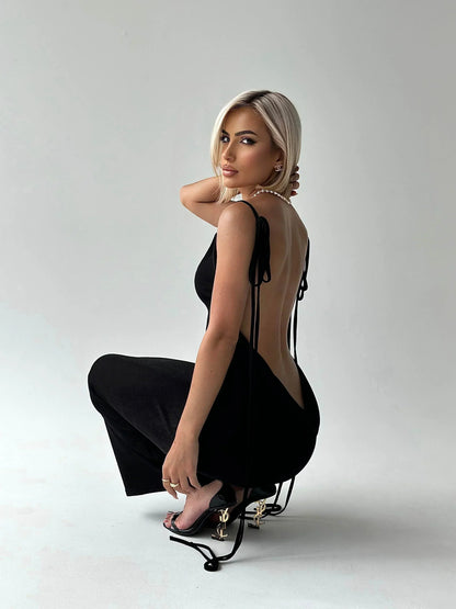 Vrouwelijke Zomerjurk Korte Elegante Jurk met V-Hals