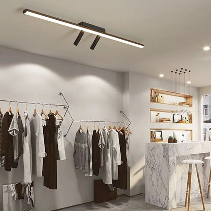 Plafondlamp LED Lineair Metaal Siliconen Zwart Verstelbare Spots 80 100cm Slaapkamer