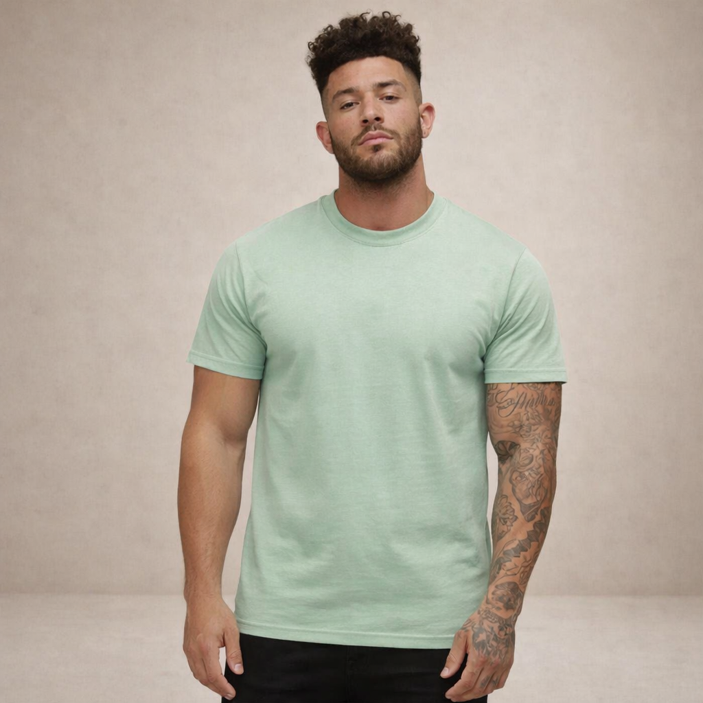 Heren T-shirt Slim Fit Ronde Hals Kort Mouwen