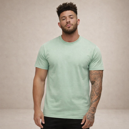 Heren T-shirt Slim Fit Ronde Hals Kort Mouwen