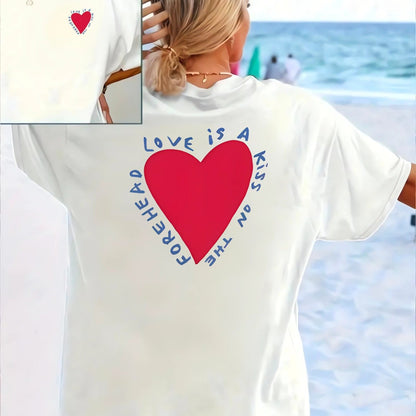 Dames T-shirt Katoen Regular Fit Met Print
