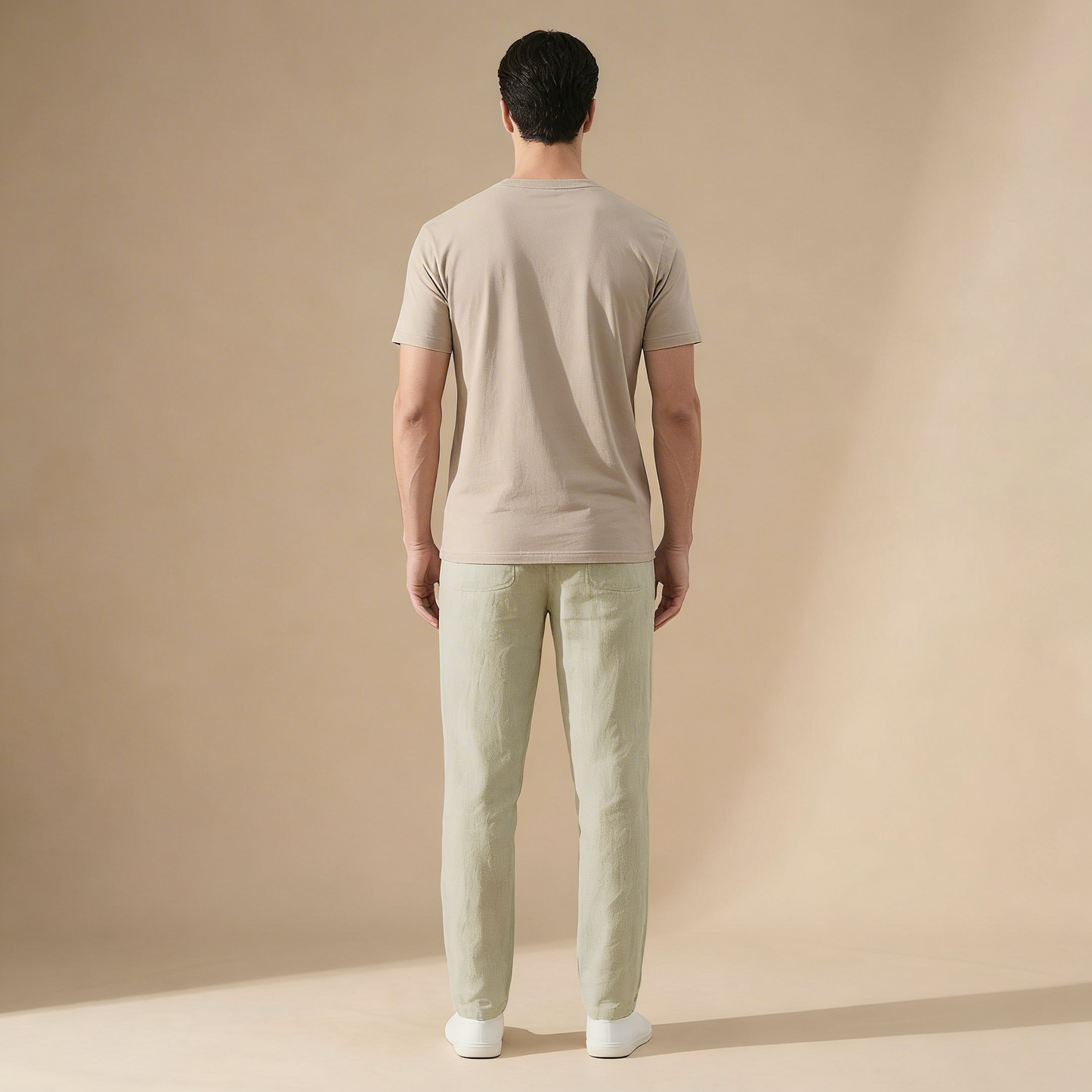 Linnen Zomerbroek Heren Elastisch Ademend Comfortabele Fit