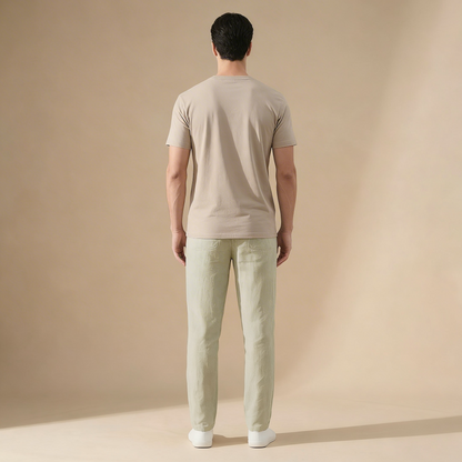 Linnen Zomerbroek Heren Elastisch Ademend Comfortabele Fit